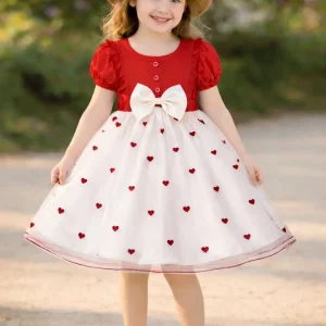 Baby Party Dress  Red Color 1-3 Year